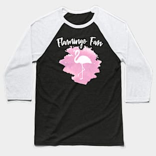 Flamingo Fan silhouette design print Baseball T-Shirt